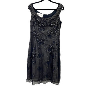 Liancarlo Couture Black Silver Embellished Formal Dress 12